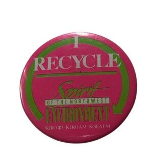 Pin | Pink I Recycle | Spirit of the Northwest Environment Make The World Better